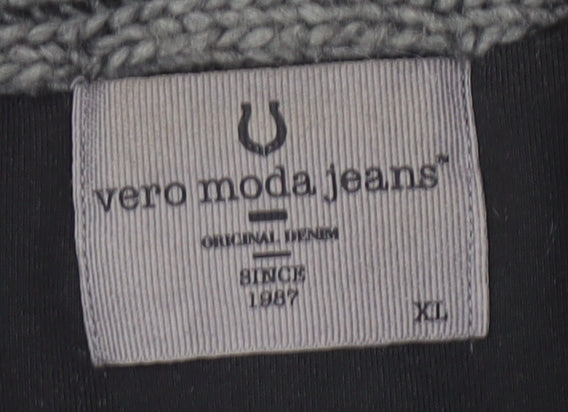 Vero Moda Jeans Women's Grey Vest Jumper Knit XL