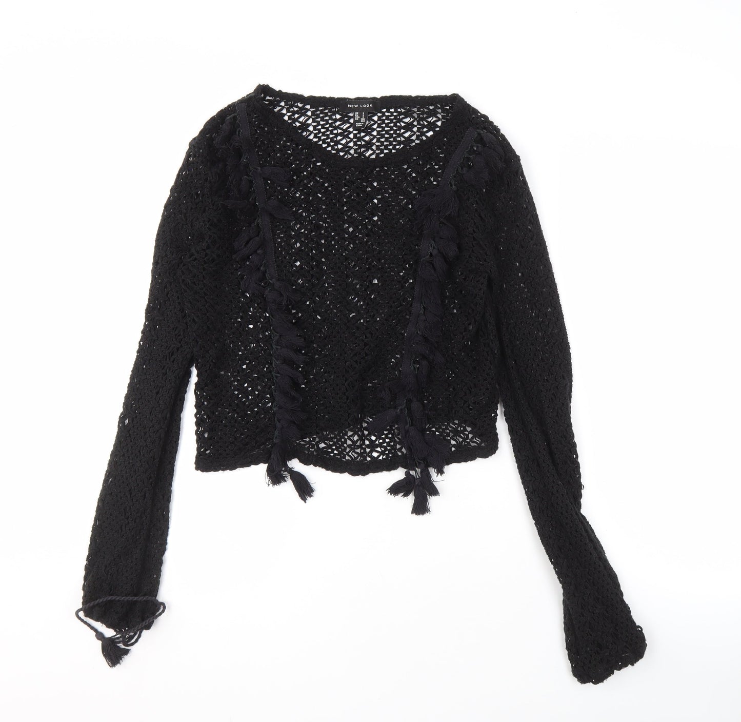 Womens UK Size S New Look Black Cardigan Jumper