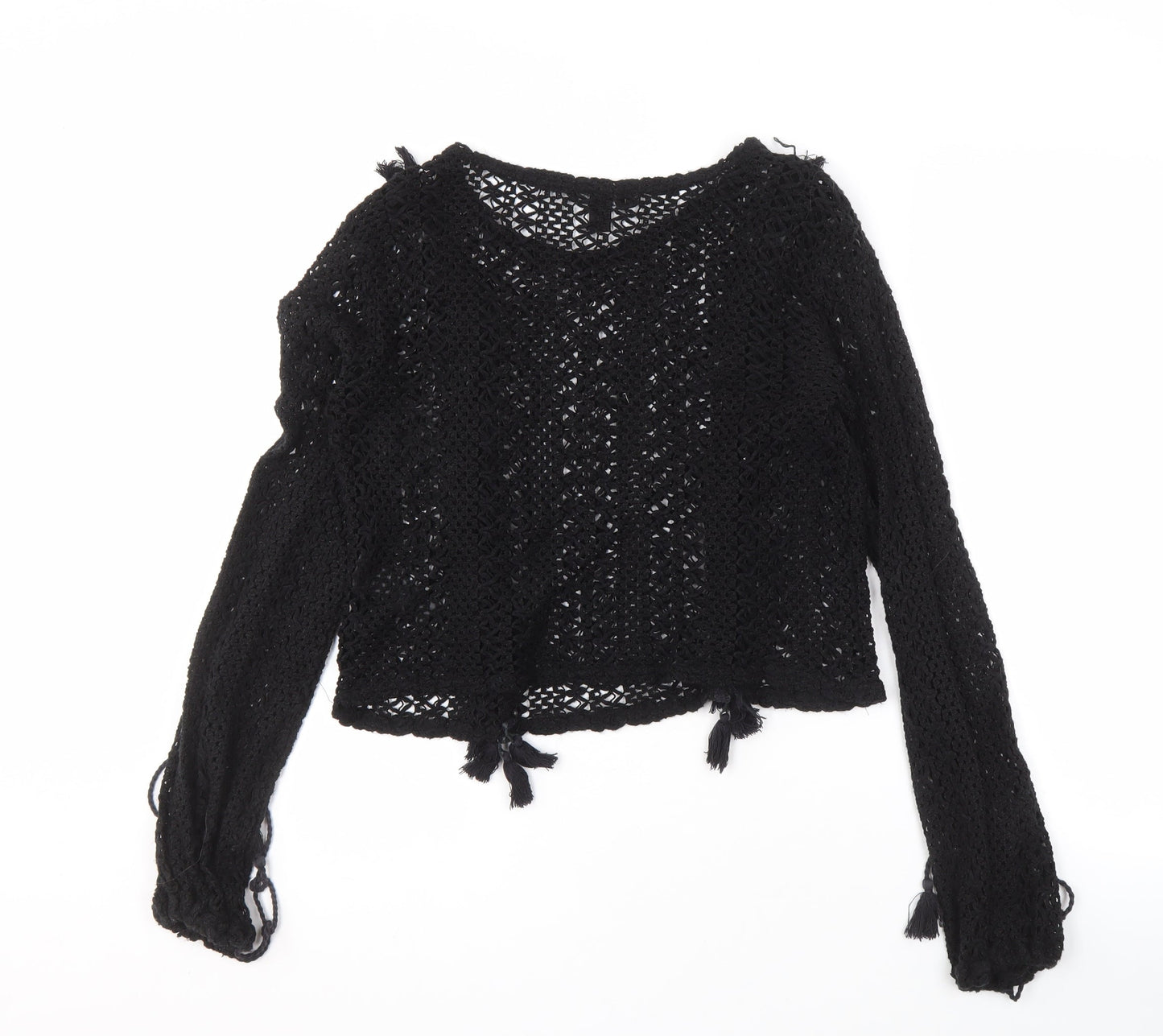 Womens UK Size S New Look Black Cardigan Jumper