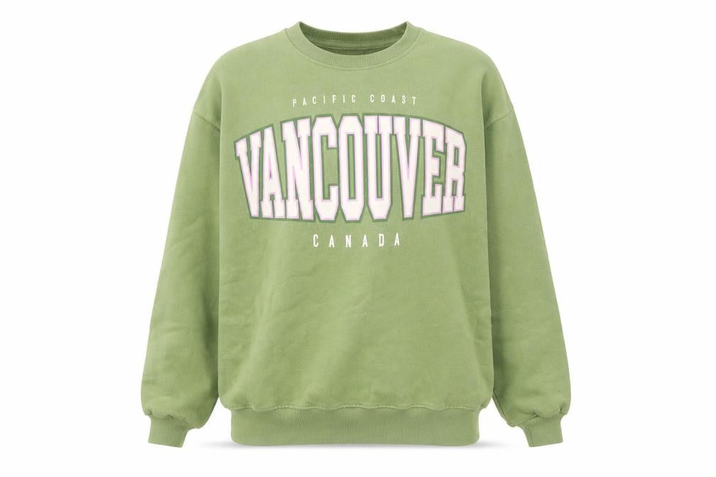 Unisex Adults UK Size XS Pull & Bear Green Pullover Sweatshirt