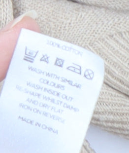 Womens UK Size 16-18 Very Beige Pullover Jumper