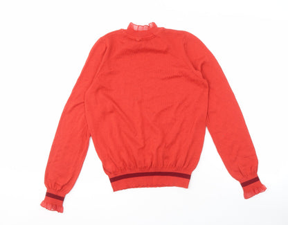 Next Women's Red High Neck Jumper, XS, Long Sleeve