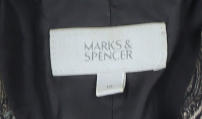Marks and Spencer Women’s Black Paisley Blazer Size 12