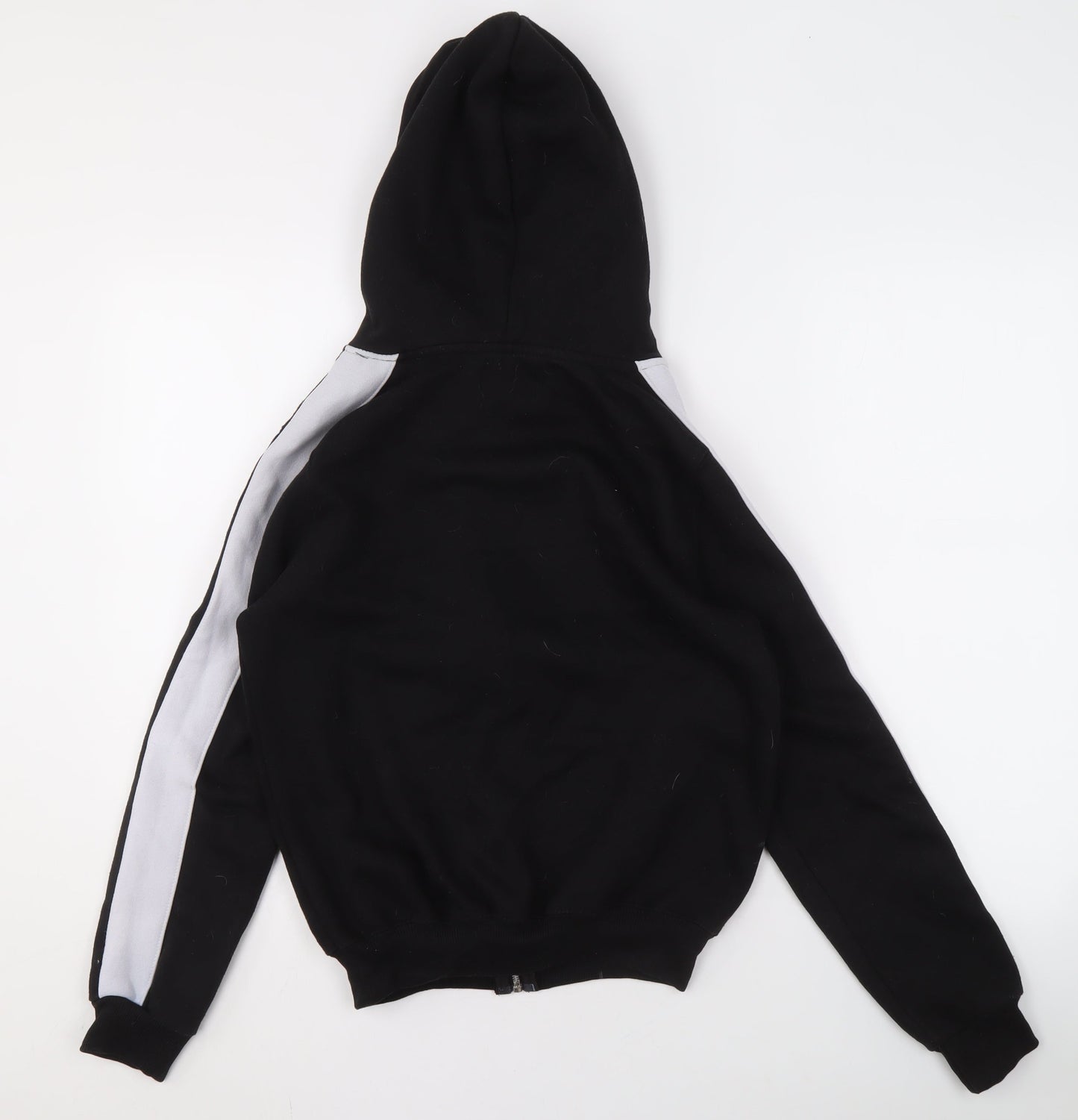 Justhype Women's Black Full Zip Hoodie, Size 4