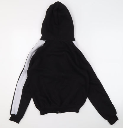 Justhype Women's Black Full Zip Hoodie, Size 4