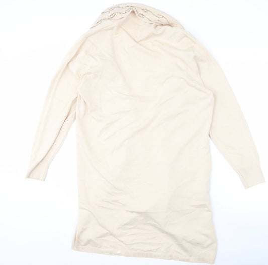 Womens UK Size LXL Reflect Beige Cardigan Jumper
