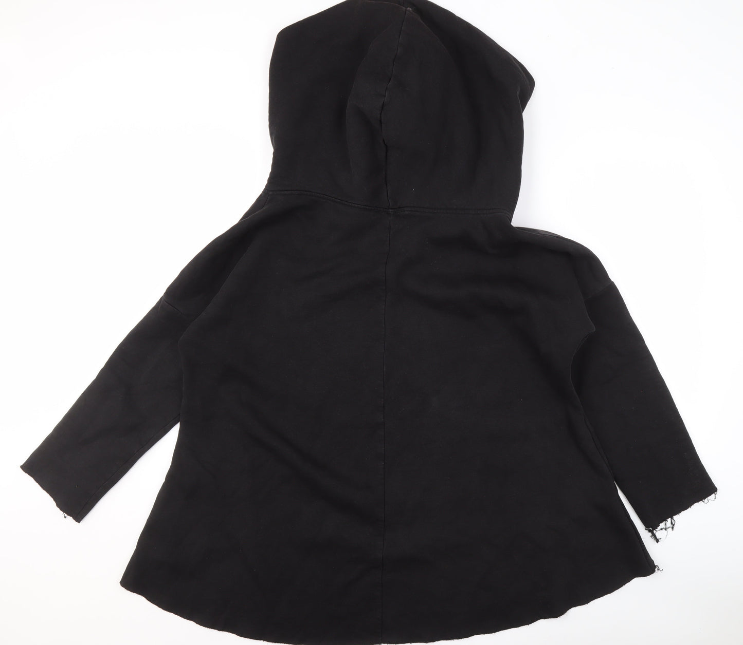 MEGI Women's Black S Pullover Hoodie, Logo Accent