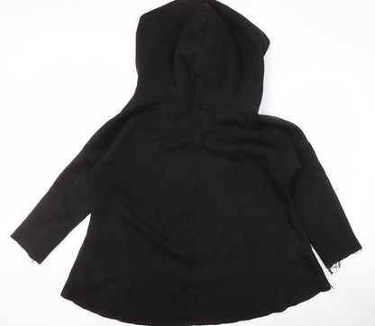 MEGI Women's Black S Pullover Hoodie, Logo Accent