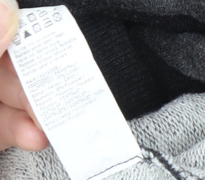 River Island Men's Grey High Neck Cable-Knit Jumper M