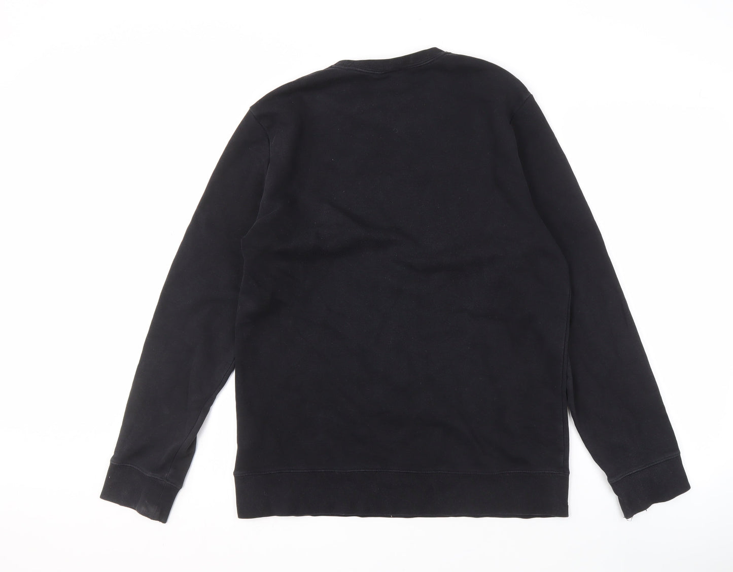 H&M Black Unisex Crew Neck Pullover Sweatshirt M