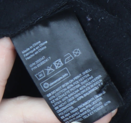 H&M Black Unisex Crew Neck Pullover Sweatshirt M