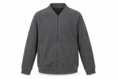 Front view of Marks & Spencer Men's Grey Jacket M - Casual Full Zip