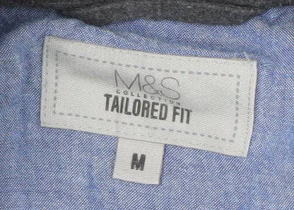 Marks & Spencer Men's Grey Jacket M - Casual Full Zip