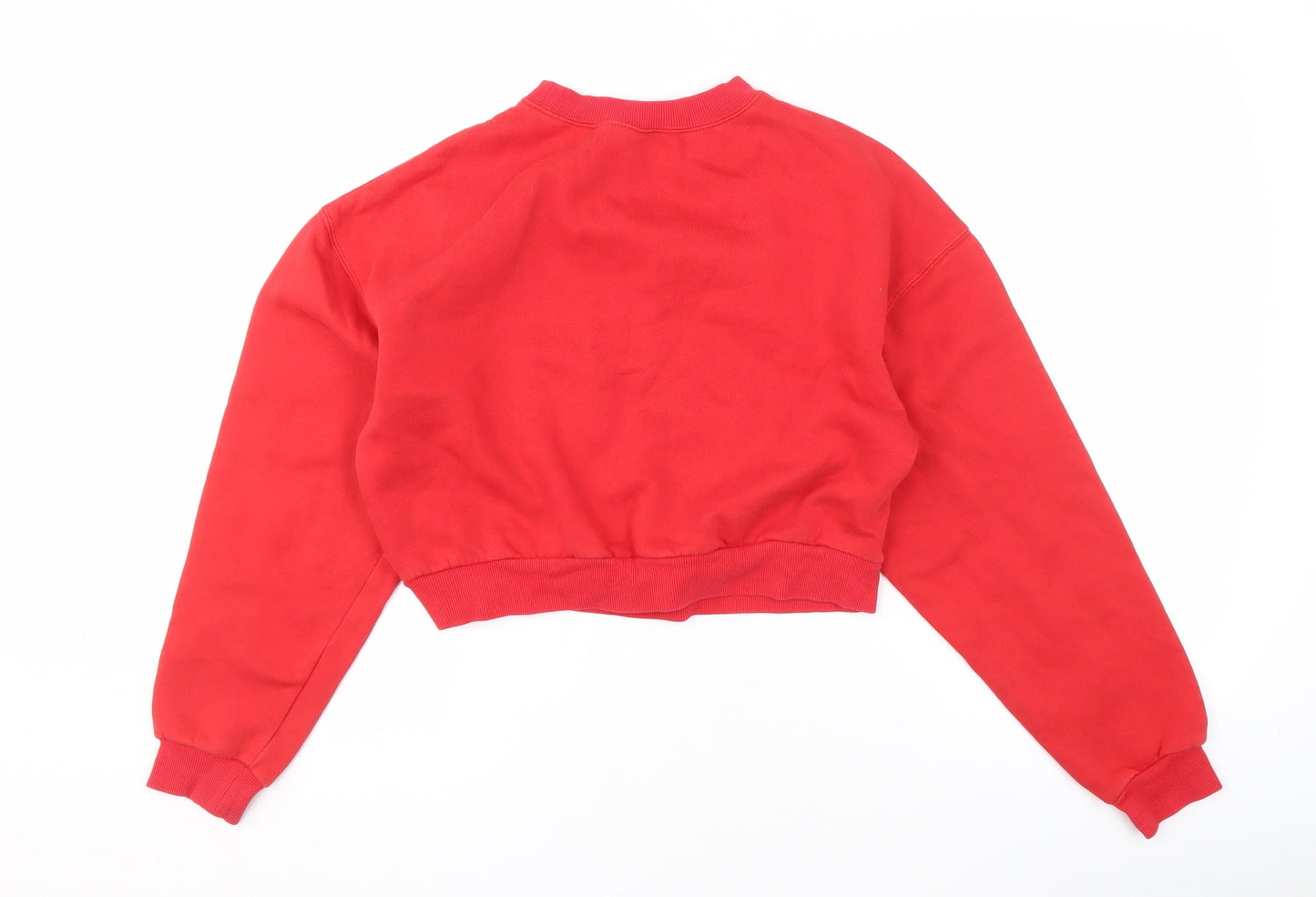 H&M Women's Red XS Pullover Sweatshirt Casual