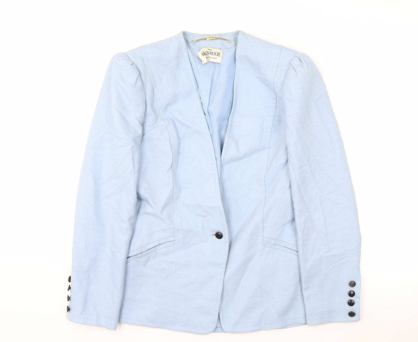 Windsmoor Women's Blue Suit Jacket Size 10 Modal Blend