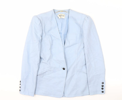 Windsmoor Women's Blue Suit Jacket Size 10 Modal Blend