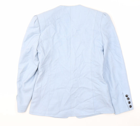 Windsmoor Women's Blue Suit Jacket Size 10 Modal Blend