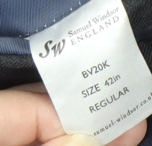 Mens UK Size 42 Samuel Windsor Regular Grey Suit Jacket