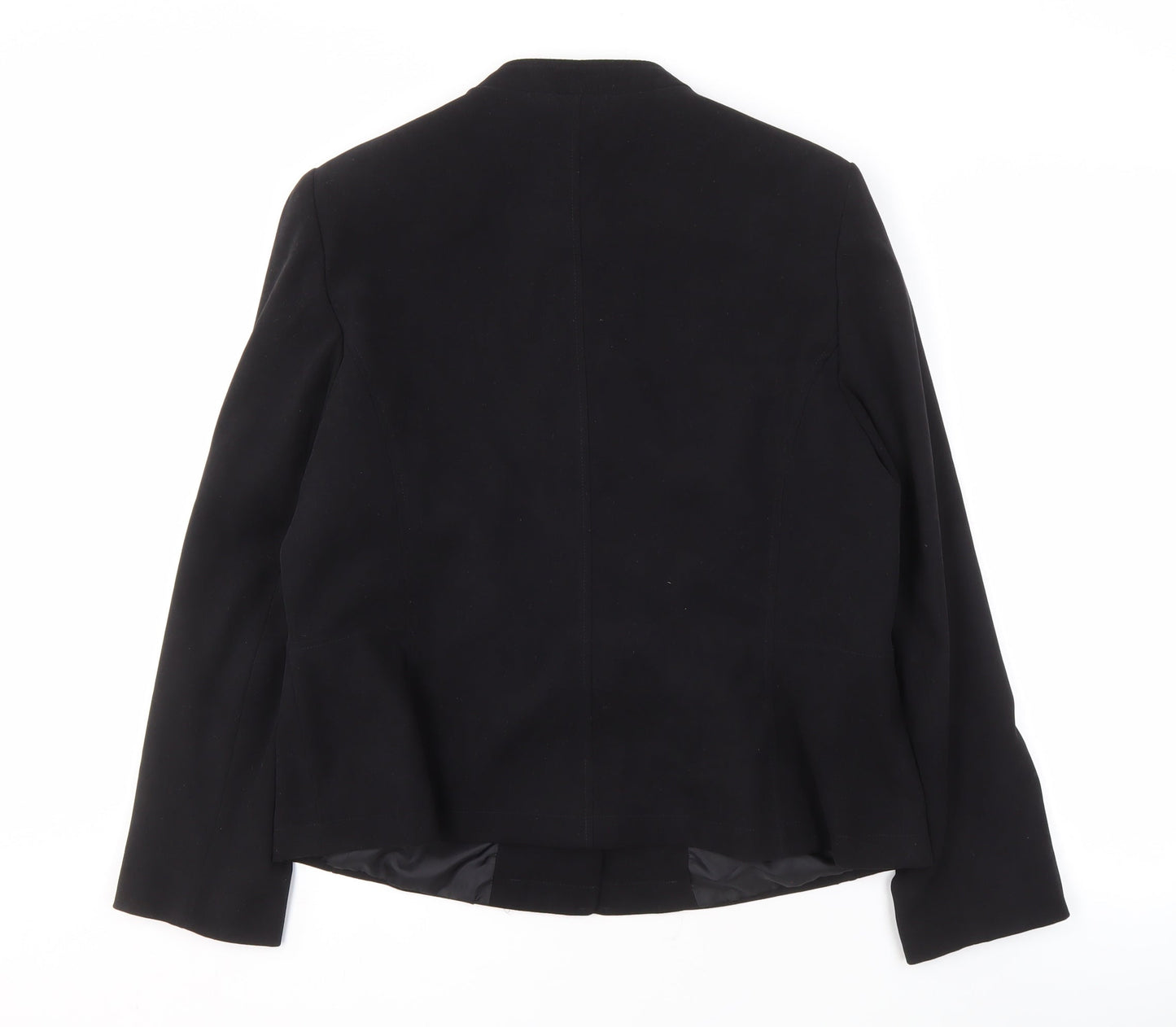 EWM Women's Black Blazer Size 16 Eight-Button