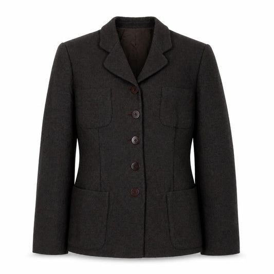 Mani Women's Brown Blazer, UK 14, Notch Lapel, Four-Button