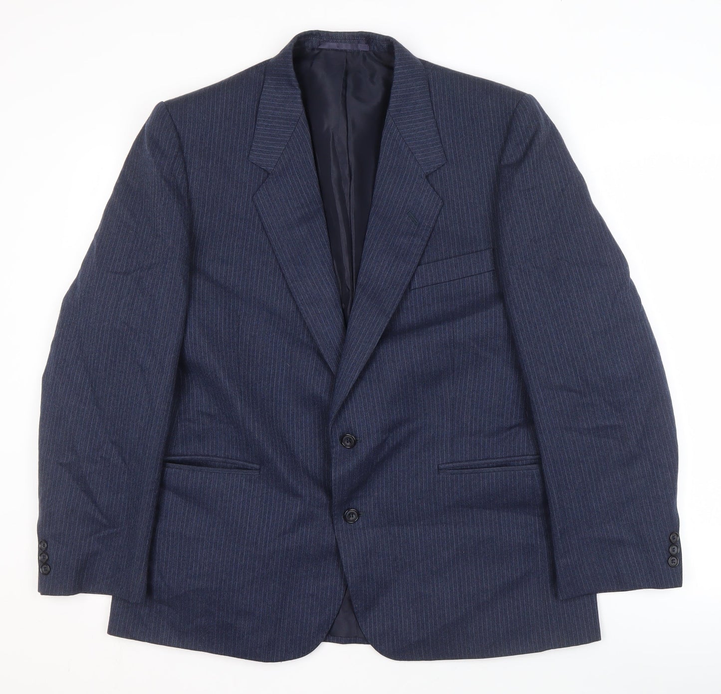 Mens UK Size 42 C&A Regular Blue Suit Jacket