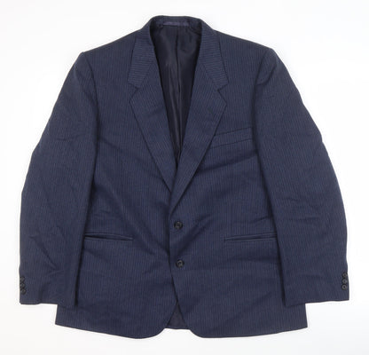 Mens UK Size 42 C&A Regular Blue Suit Jacket