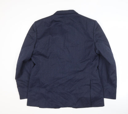 Mens UK Size 42 C&A Regular Blue Suit Jacket