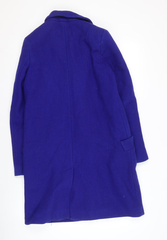 French Connection Women's Blue Wool Coat Size 6