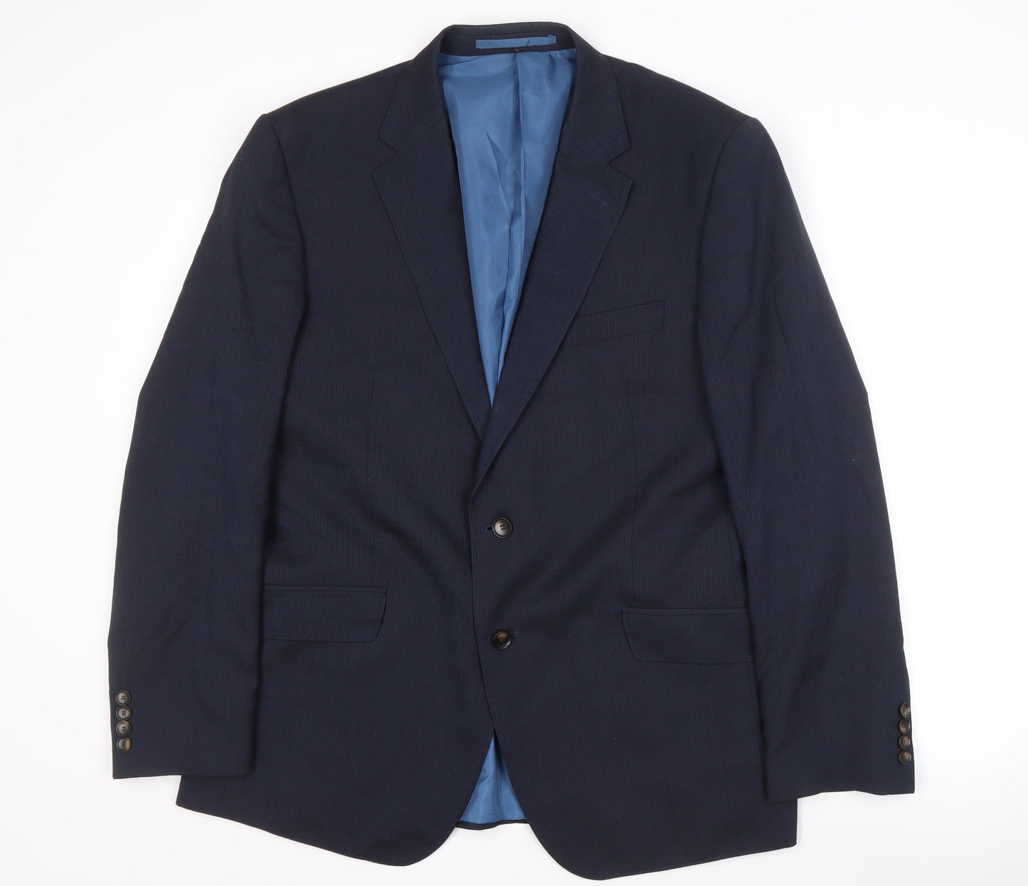 Mens UK Size 44 Marks and Spencer Regular Blue Suit Jacket