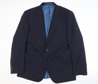 Mens UK Size 44 Marks and Spencer Regular Blue Suit Jacket