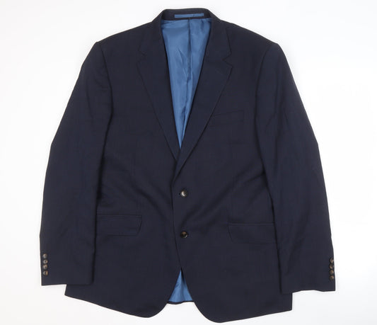Mens UK Size 44 Marks and Spencer Regular Blue Suit Jacket