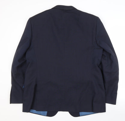 Mens UK Size 44 Marks and Spencer Regular Blue Suit Jacket