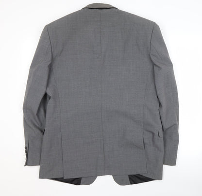 Mens UK Size 44 Blazer Regular Grey Suit Jacket