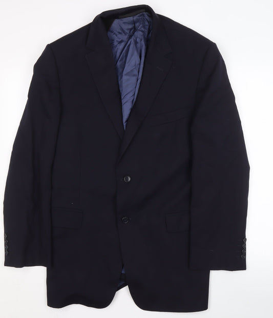 Mens UK Size 42 Marks and Spencer Regular Blue Suit Jacket