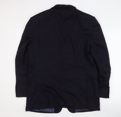 Mens UK Size 42 Marks and Spencer Regular Blue Suit Jacket
