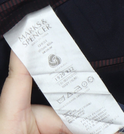 Mens UK Size 42 Marks and Spencer Regular Blue Suit Jacket