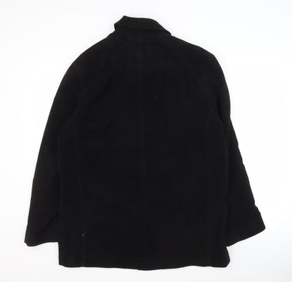 Mens UK Size M NEXT Black Overcoat