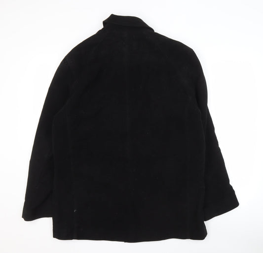 Mens UK Size M NEXT Black Overcoat