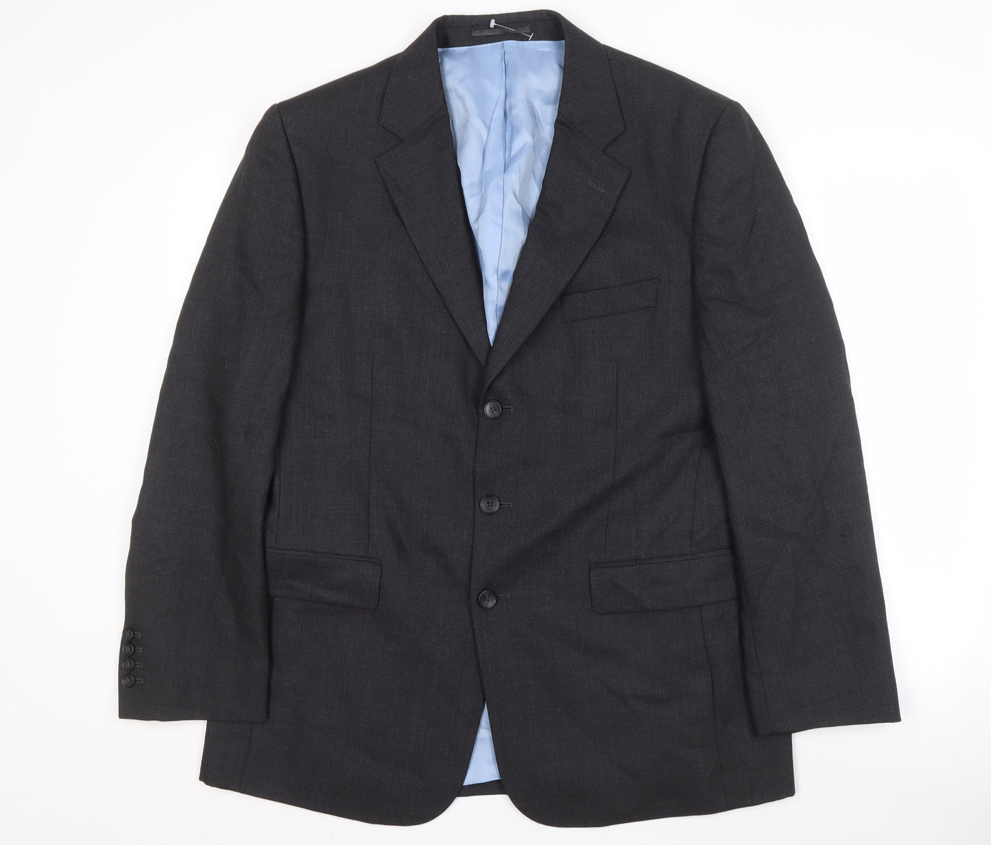 Mens UK Size 42 Charles Tyrwhitt Regular Black Suit Jacket