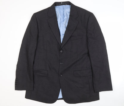 Mens UK Size 42 Charles Tyrwhitt Regular Black Suit Jacket