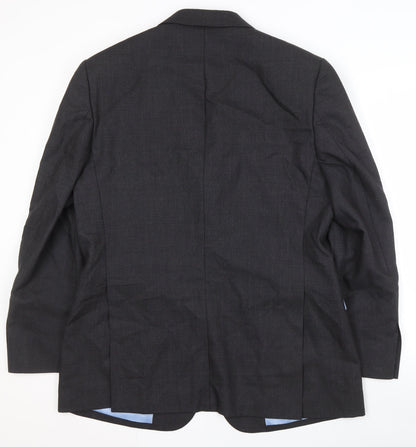 Mens UK Size 42 Charles Tyrwhitt Regular Black Suit Jacket