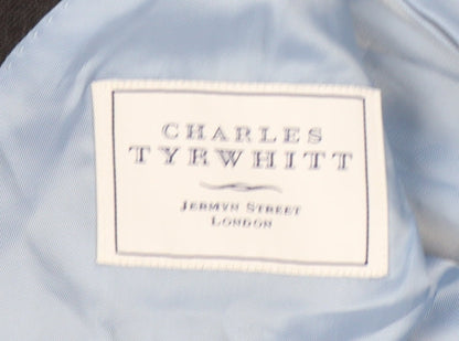 Mens UK Size 42 Charles Tyrwhitt Regular Black Suit Jacket