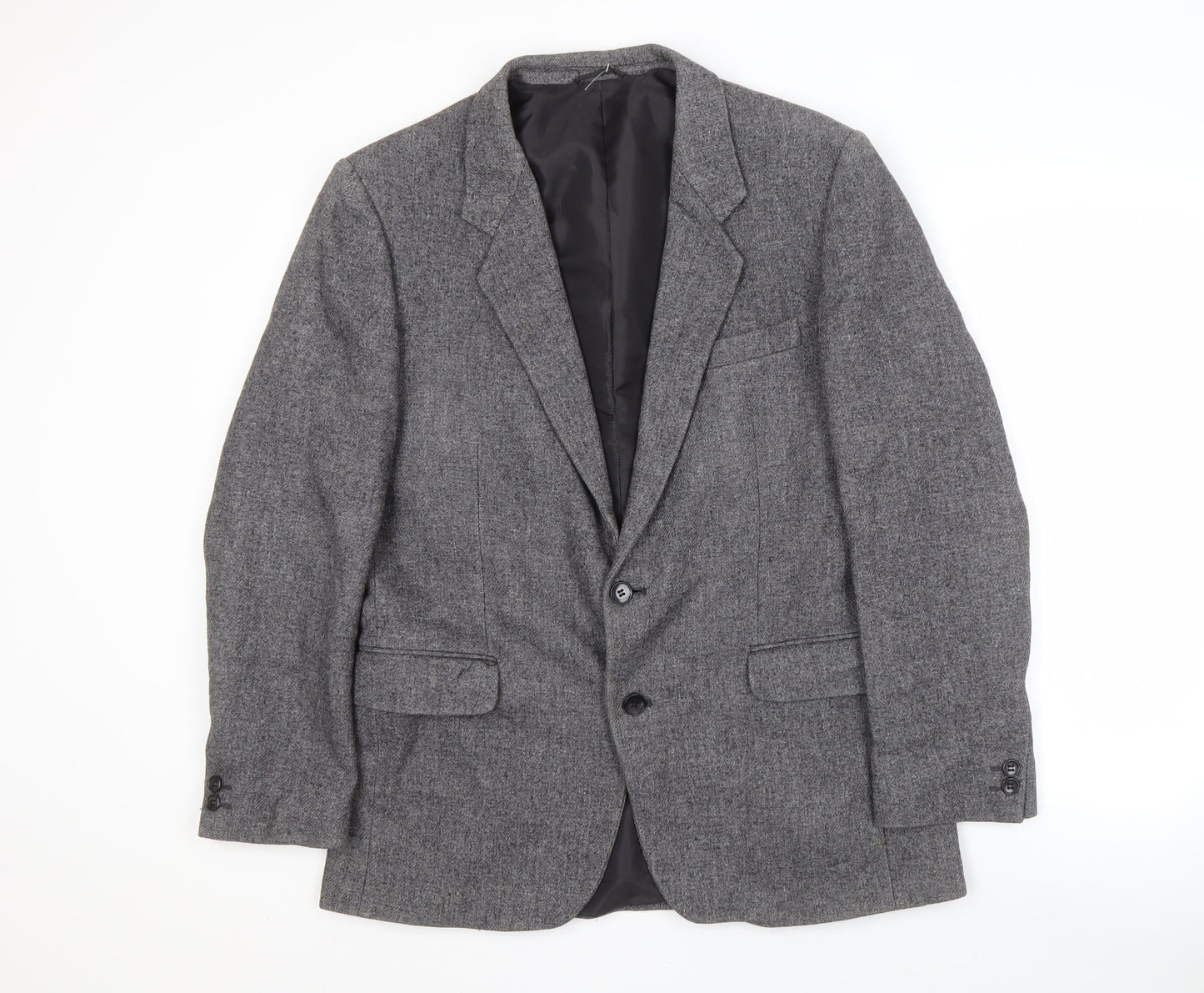 Littlewoods Grey Men's Blazer 40R Herringbone Jacket