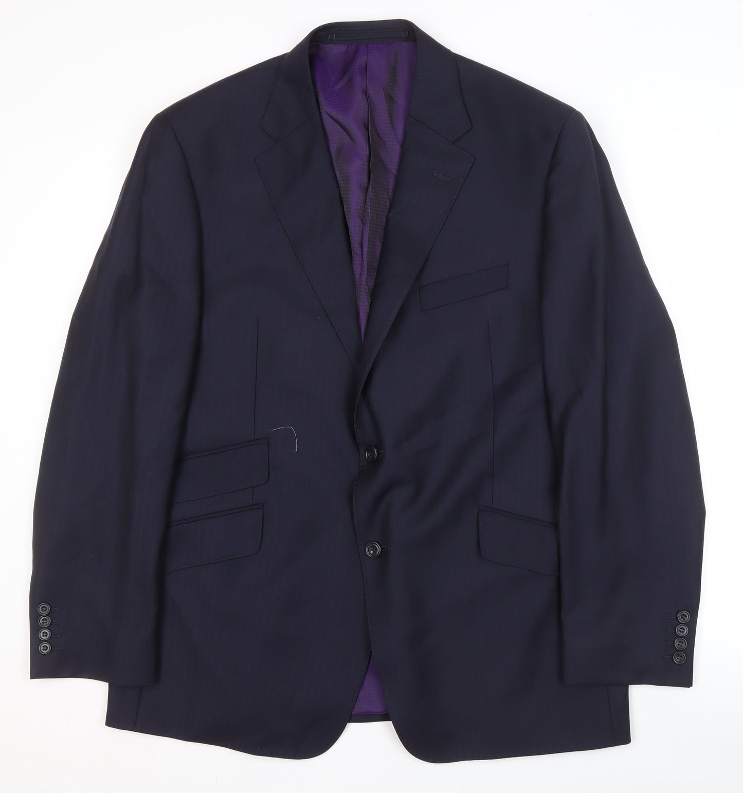 Mens UK Size 44 Marks and Spencer Regular Blue Suit Jacket