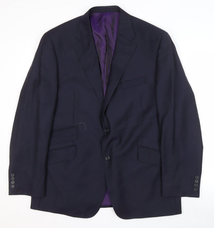 Mens UK Size 44 Marks and Spencer Regular Blue Suit Jacket