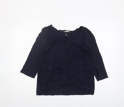 Womens UK Size 12 White Stuff Navy Basic Blouse