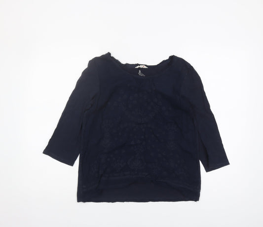 Womens UK Size 12 White Stuff Navy Basic Blouse