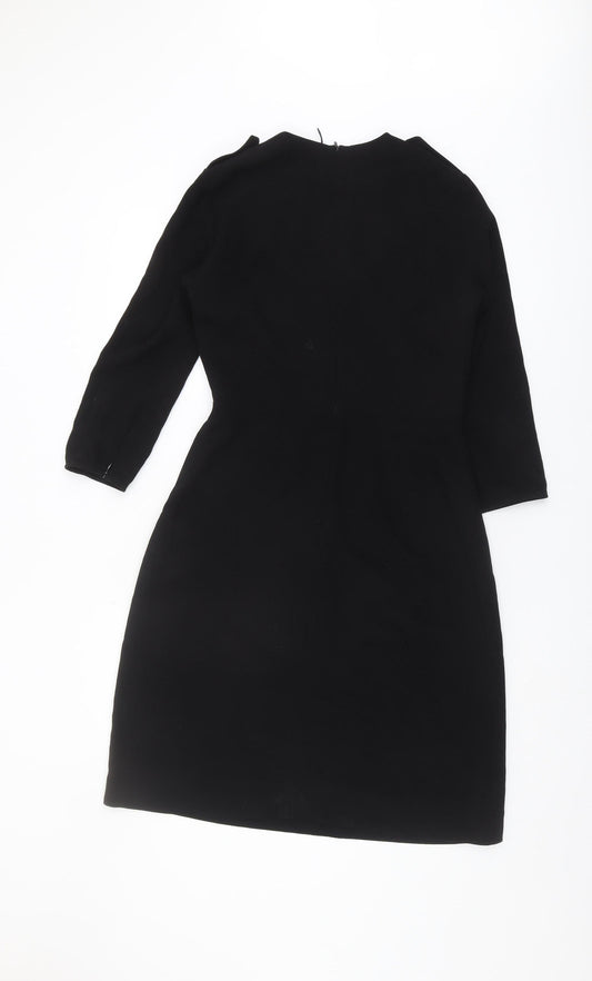 Burberry Women's Black Dress, Size 8, Elegant Style