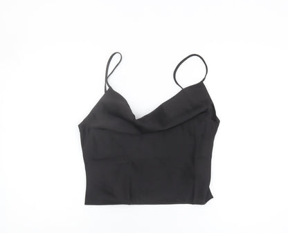 Womens UK Size M Urban Outfitters Black Camisole Tank