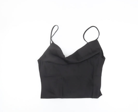 Womens UK Size M Urban Outfitters Black Camisole Tank
